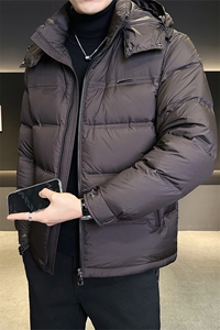90白鸭绒羽绒服连帽高端冬季外套男C317-Y686-P385图片