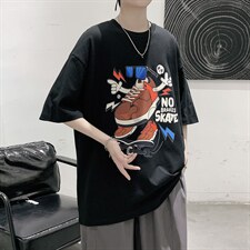 潮牌ins设计款嘻哈印花短袖T恤大码宽松男潮517A-1-T911-P28控38，男装T恤，星座517A-1