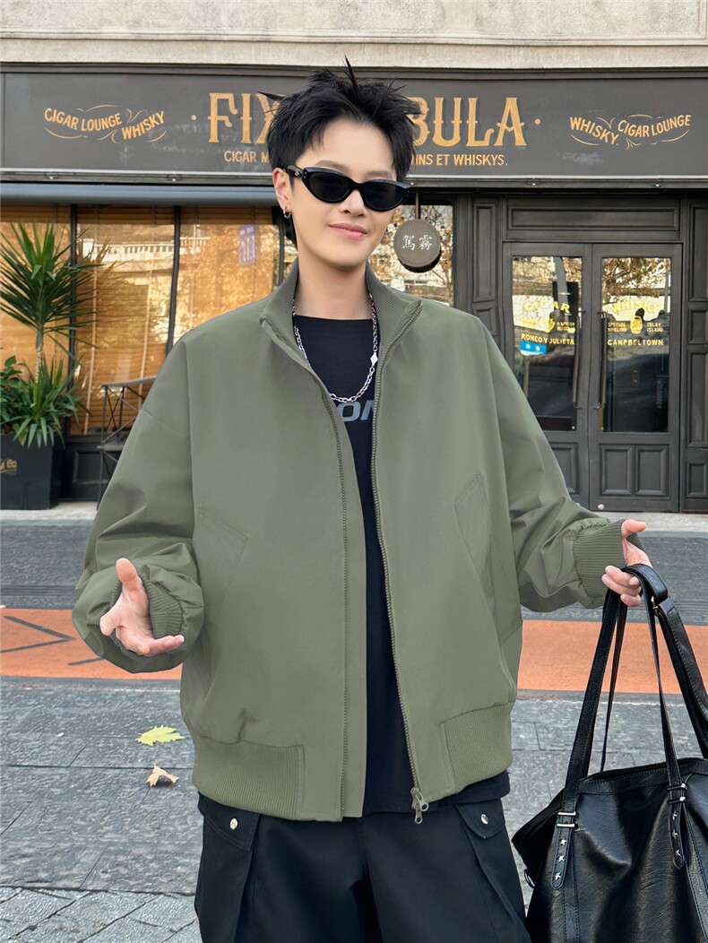 2026春季抖音得物品质新款夹克男上衣棒球服飞行外套6162-P32,男装夹克,星座207