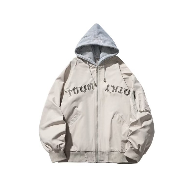 美式复古飞行员夹克男春秋季新款高街hiphop潮牌棒球服外套上衣，男装夹克，星座506A