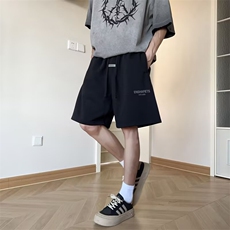 夏季新款美式短裤男潮牌薄款设计感小众宽松大码运动休闲五分裤子，男装牛仔裤，四季星座505