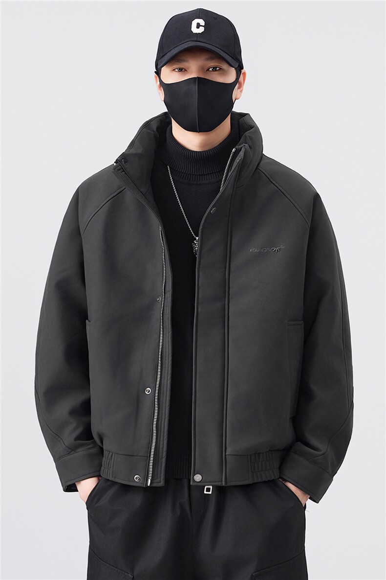 标50绒皮羽绒服男冬季2025新款刺绣A313-3319-P225控劵后298,男装羽绒服,电商A313