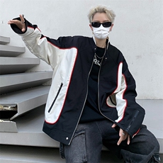秋冬新款日系宽松夹克棒球服男女ins潮牌美式飞行服外套JK903，男装夹克，星座1116A-1（原606A）