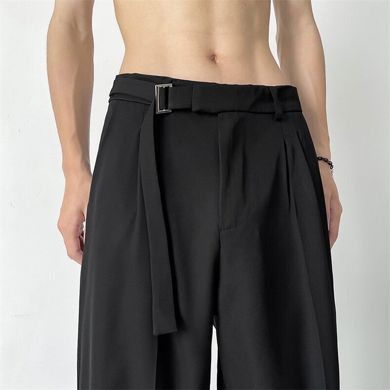 冰丝裤男女薄款透气垂感阔腿休闲西裤百搭宽松直筒运动裤子XK62，男装西裤，星座601-1