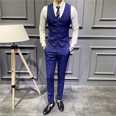男士马甲套装背心春秋季伴郎服兄弟装新郎结婚礼服团西服马甲裤，男装背心/马甲，星座505-2（原电商A260-1)