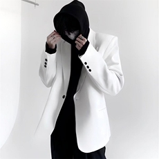 春秋小众西装外套男生高级感垂感休闲垫肩西服上衣JKXX01，男装西服，四季星座505