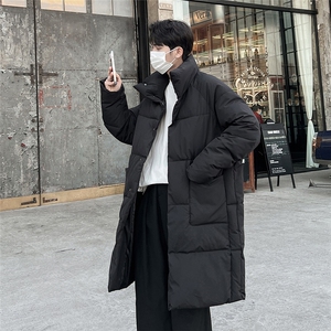 MY884-P168 中长款大口袋设计羽绒棉服男士暗黑风宽松棉衣保暖图片