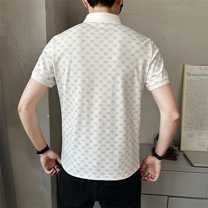 春季新款男士短袖T恤时尚百搭休闲上衣潮牌半袖Polo衫PL68621-P63图片