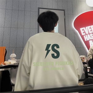 特P25控48 秋冬新款男士圆领卫衣宽松休闲日常百搭上衣WQ2435图片