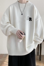 8XL半高领毛衣男大码胖子针织衫毛线衣M18369-P45加绒款-P65，男装针织衫/毛衣，电商A040