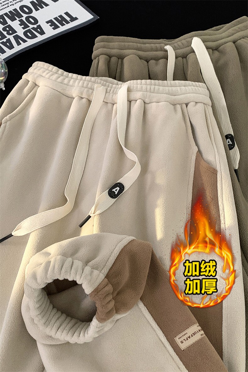 人气主打双面奥粒绒加绒加厚休闲裤男416B-1-KL756-特P50控88,男装卫衣,星座416B-1