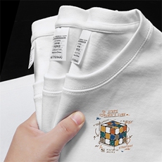 自行拼款220克重磅美式宽松短袖t恤T1120-P25抖音280克高品质P35，男装T恤，电商A486