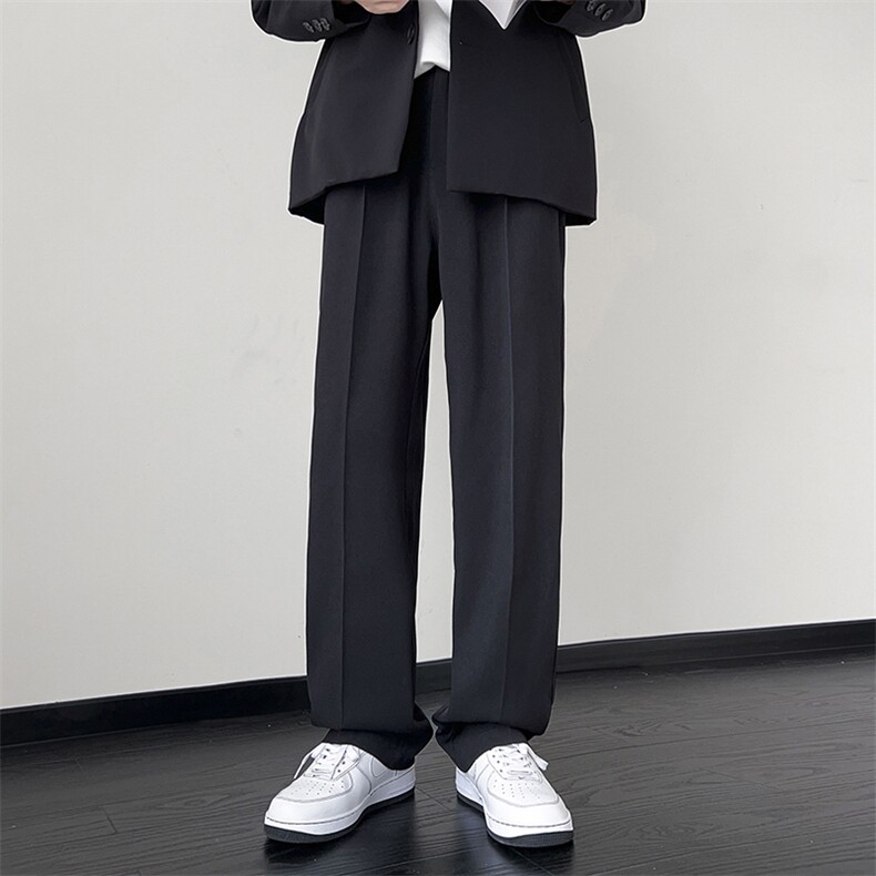 胖胖哥垂感休闲裤男士2024秋季新款潮牌裤子宽松大码运动直筒长裤,男装休闲裤,星座613B