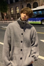 时髦个性款潮搭开衫毛衣慵懒高级感休闲范男女同款上衣HY615TP55，男装针织衫/毛衣，电商A102B