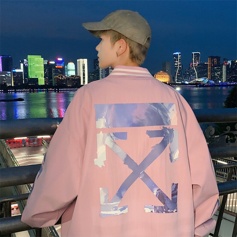 主推！2023春季新款男士潮牌棒球服休闲宽松夹克外套JK509P68,男装夹克,电商B220