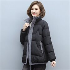 2024秋冬新款时尚气质修身显瘦长款双排扣大衣，女装棉衣/棉服，梦芯尔