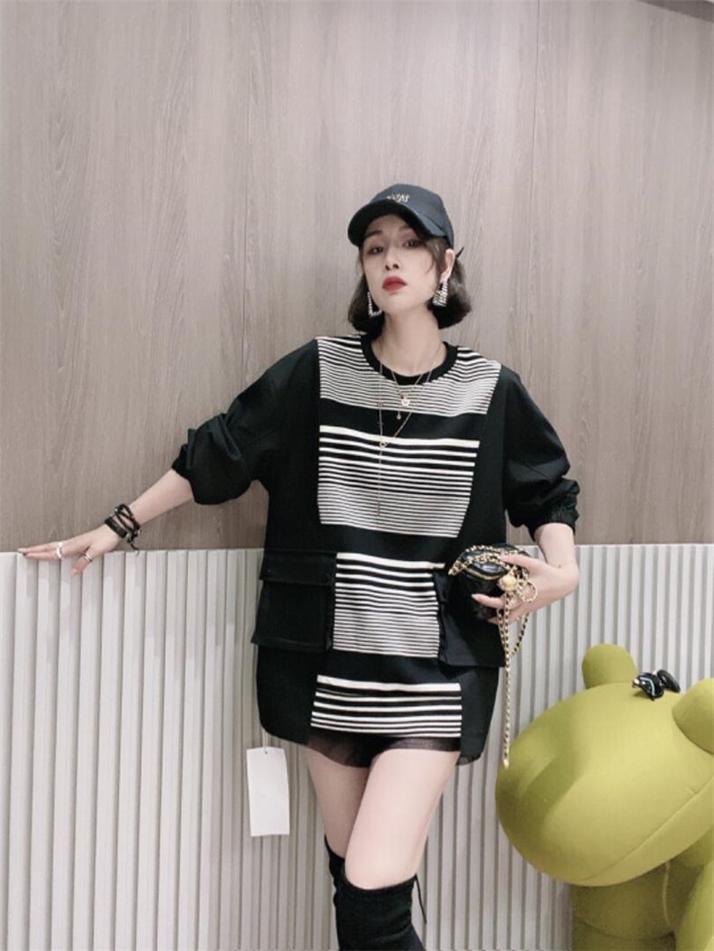 拼色卫衣ＭＬ，女装卫衣/绒衫，可纳奇