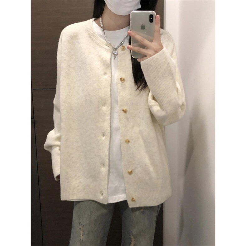 【有货】MY2403LL-特P58cleanfit米白色开衫针织衫毛衣外套,男装针织衫/毛衣,星座1007（原301D）