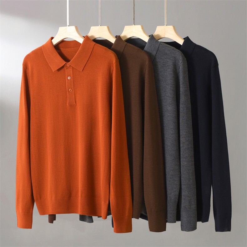 羊绒衫男士简约纯色套头毛衣百搭打底针织衫，男装羊绒套衫，昭美纯山羊绒