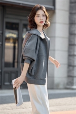 2025年秋季新款时尚连帽休闲卫衣开衫短款外套女，女装短外套，沁沁公主