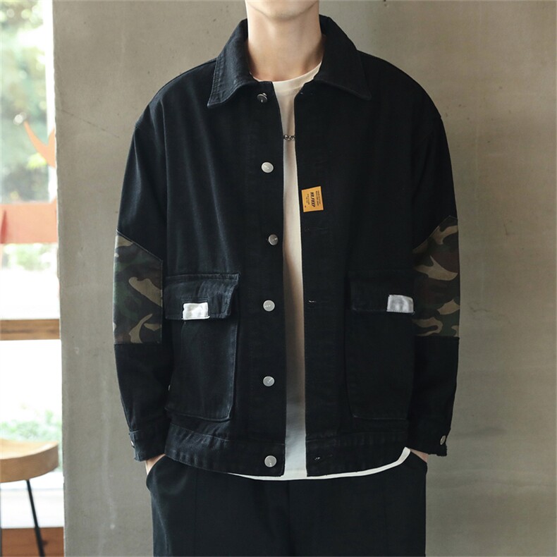 爆爆爆2023男士大码牛仔夹克宽松百搭牛仔外套牛仔衣JK812-P75，男装夹克，星座1103-1