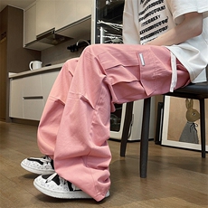 现货特价百搭情侣宽松韩式秋冬季纯色直筒阔腿CK002，男装休闲裤，星座1209-3