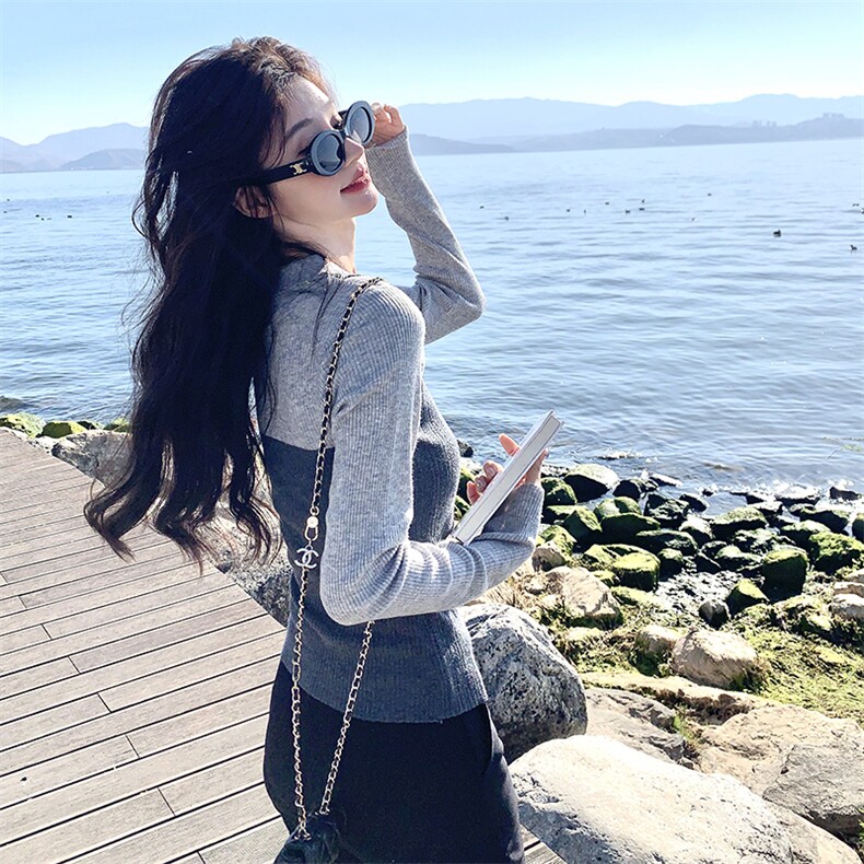 瑞芳11D091春装新款假两件T恤背心8443P105K148，女装T恤，3200格调