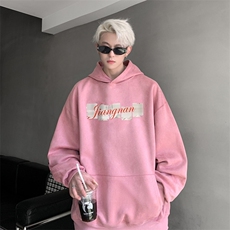 420克麂皮绒潮牌重磅连帽卫衣力推大码男XZ517A-2-JP9905-P55，男装卫衣，星座517A-2