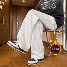 青少年弯刀裤运动加绒休闲卫裤CK47S-2XL特P38加绒特P45，男装休闲裤，电商B325
