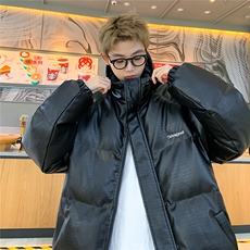 港风连帽鳄鱼纹金属装饰设计大码潮流休闲棉衣男MY77744P128控168，男装棉衣，星座227-7