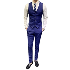 男士马甲套装背心春秋季伴郎服兄弟装新郎结婚礼服团西服马甲裤，男装背心/马甲，星座505-2（原电商A260-1)