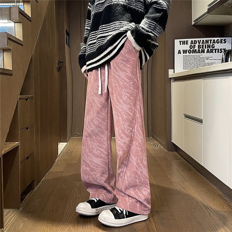灯芯绒裤子男秋冬加绒长加厚痞帅休闲裤K0647-P38 加绒P45图片