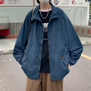 日系复古户外冲锋衣外套纯色情侣夹克ins潮防晒服男 W3604-P52图片