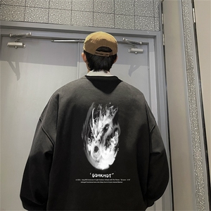 特P25控48秋冬新款男士圆领卫衣宽松休闲日常百搭上衣WQ2421