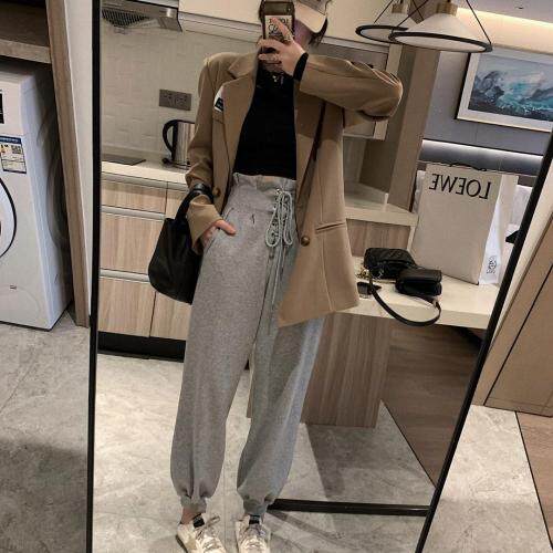 8965气眼高腰卫裤，女装休闲裤，XTZ style