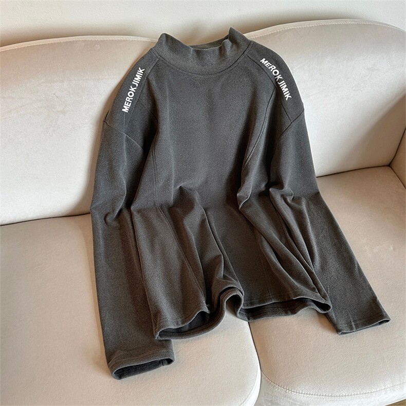德绒印花打底衫港风百搭复古情侣款卫衣男女DT53083-TP1939,男装T恤,电商A102