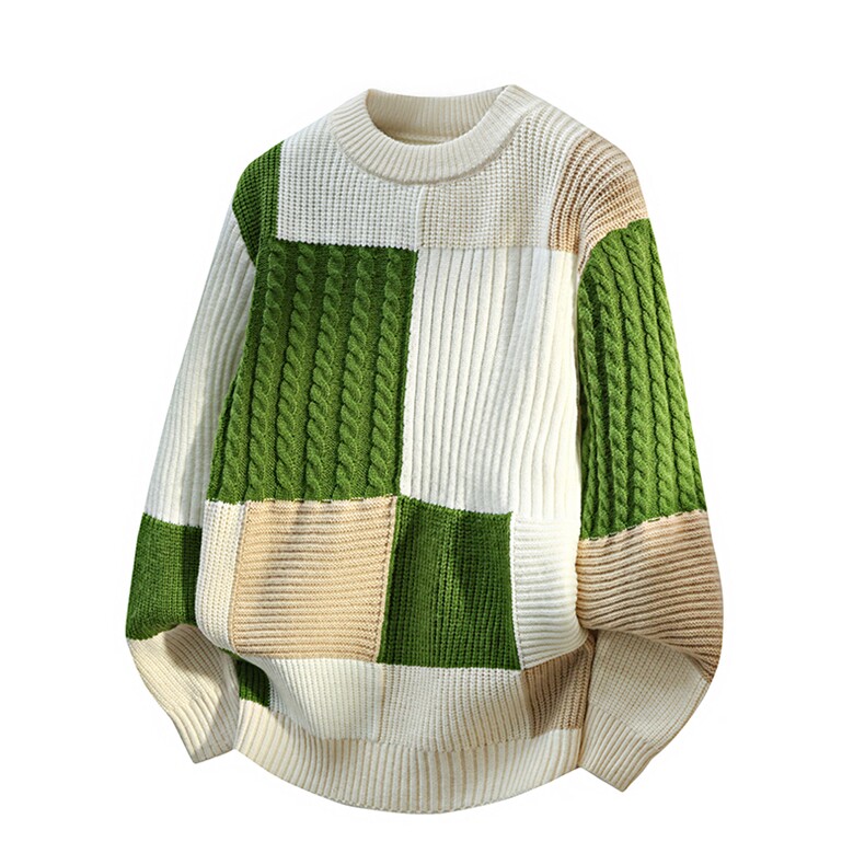 潮流秋冬宽松青年时尚针织外套复古毛衣男士WZ3050-P72，男装针织衫/毛衣，星座1105-3