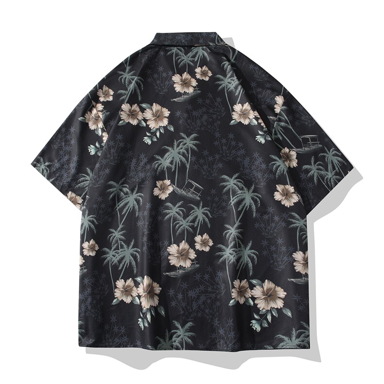B413-1-CS338花衬衫男短袖夏季痞帅休闲上衣服外套衬衣男控59,男装T恤,电商B413-1