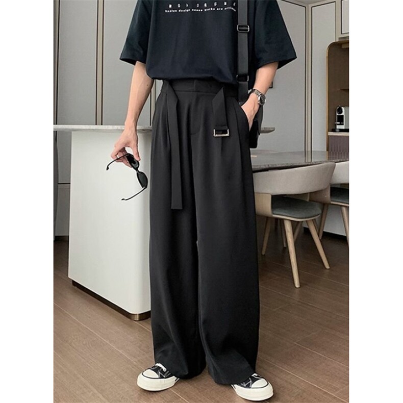 青少年日系纯色休闲裤男春季新款直筒微喇叭显高显瘦西裤XK004，男装西裤，星座1116A（原606A-3）