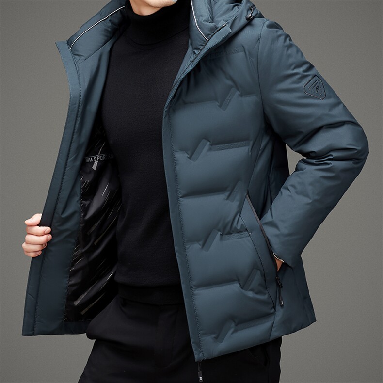 BAMJ-6091钱塘2020-2冬季厚款中年男士商务休闲简约羽绒服P205,男装羽绒服,钱塘207-2