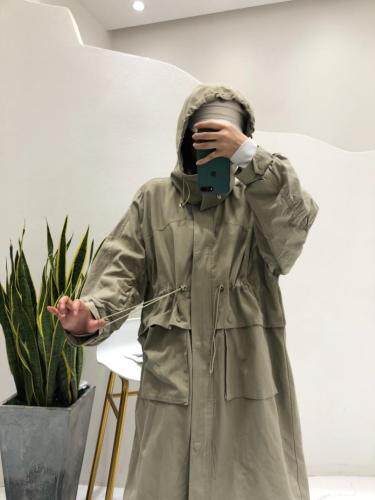 秋季中长款风衣，女装风衣，E·呀