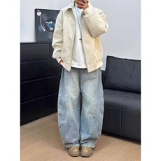 翻领皮衣外套春秋季哈灵顿城市户外工装潮流百搭休闲男女款外套，男装皮衣，星座506A