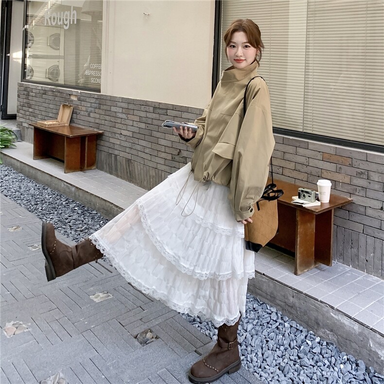 韩范简约短款风衣外套女2025秋季新款慵懒风宽松小个子百搭上衣潮,女装风衣,2C325