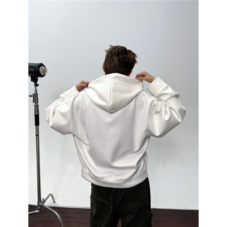 街头字母贴布麂皮连帽卫衣男女冬夹克运动开衫外套潮牌WB570-P56,男装夹克,星座412-3