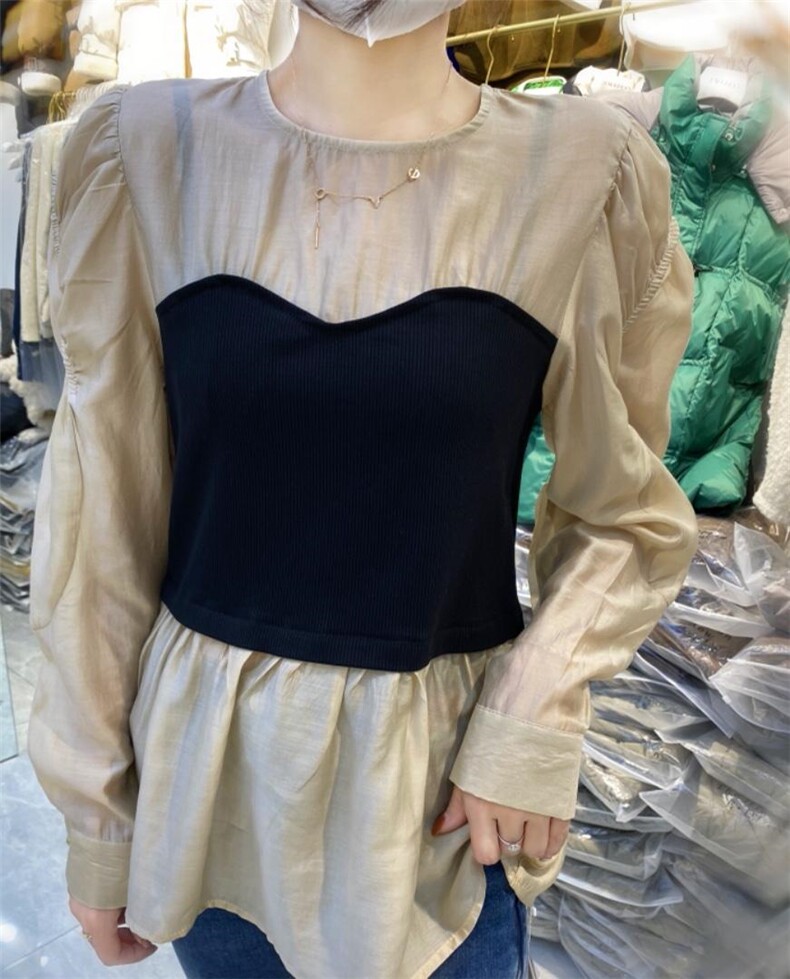 韩系假两件衬衣，其它，浪漫E点