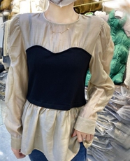 韩系假两件衬衣，其它，浪漫E点