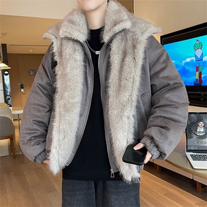 主推冬季假两件座山雕加厚外套潮加厚棉衣XZ102B-1M816-P145图片