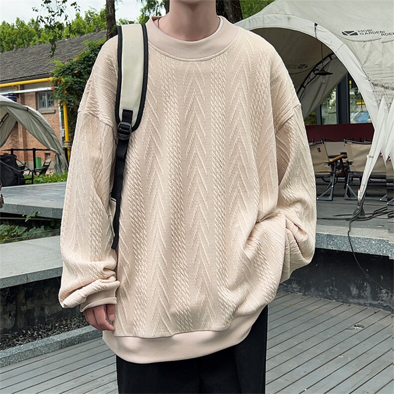 M-6XL 毛衣圆领男士针织衫百搭毛线衣男XZ109-W23623-P55图片