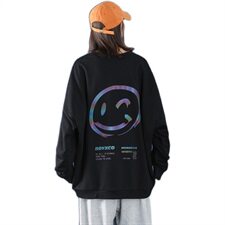 男士卫衣宽松嘻哈青春免烫套头欧美印花外套9711/，男装卫衣，星座1506-1