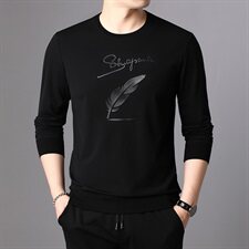 J8517钱塘2020-1秋冬男士新款高端卫衣打底衫长袖贴身舒适P52，男装卫衣，钱塘207-1